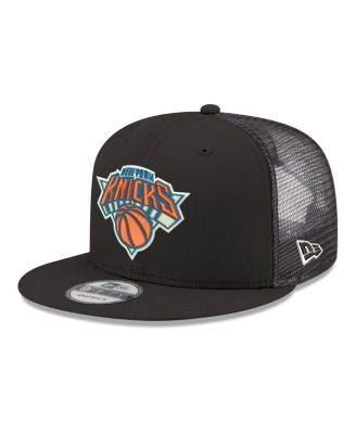 Men's Black New York Knicks Core Logo Meshback 9FIFTY Snapback Hat