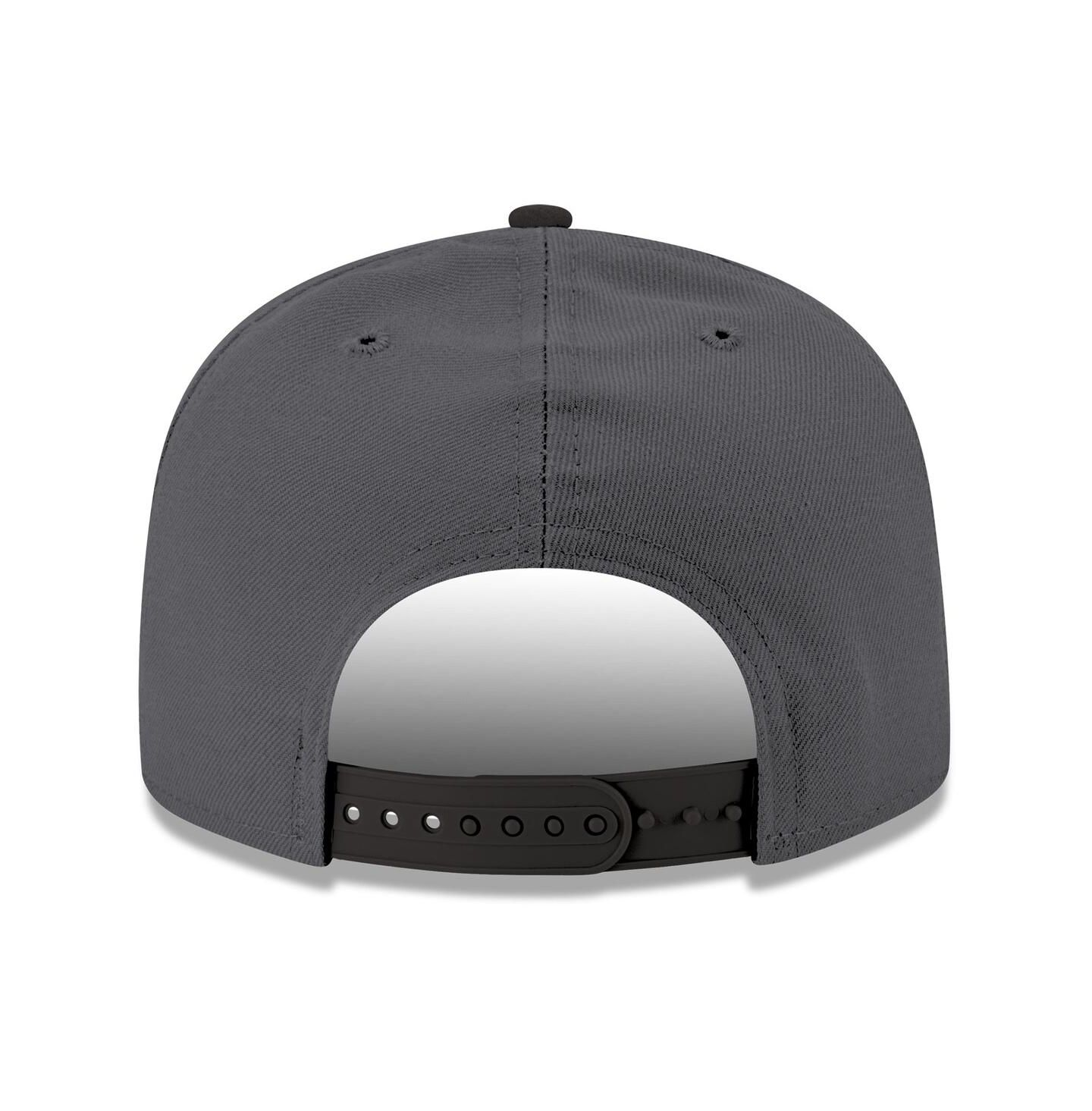 Мужская кепка New Era Gray/Black Los Angeles Lakers Logo 2-Tone 9FIFTY Snapback Hat — фото 3