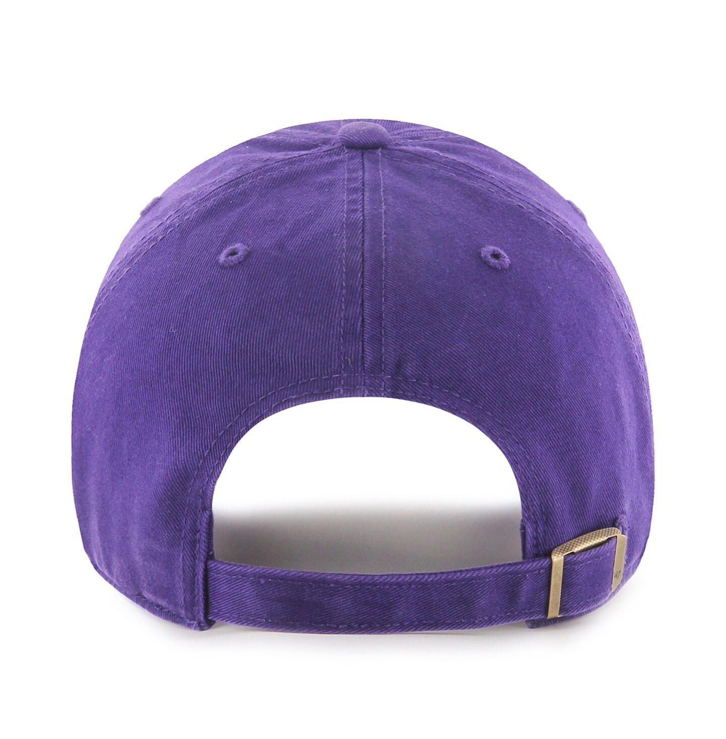 Мужская кепка '47 Brand Purple ECU Pirates Powder Purple Tonal Script Clean Up Adjustable Hat — фото 2