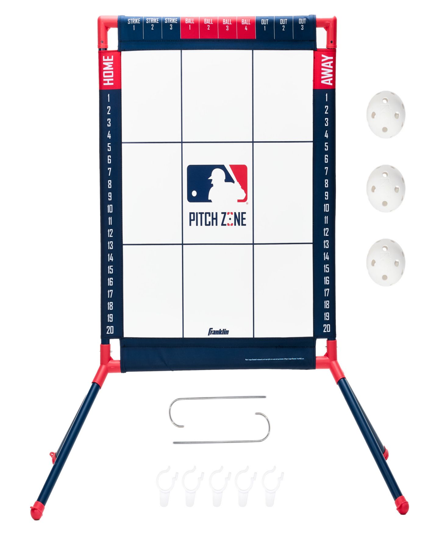 Детские игрушки Franklin Sports MLB Baseball Pitch Zone Pitching Target Set — фото 1