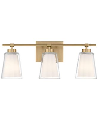 Abigail 21" Wide Soft Opal Glass 3-Light Bath Light