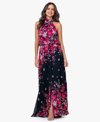 floral dress ladies short Donna Blue Floral Short Dress