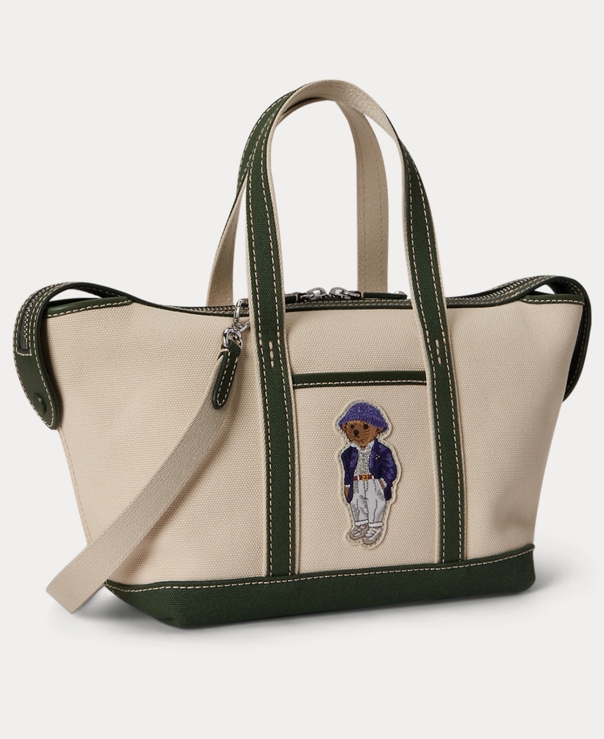 Polo Ralph Lauren Holiday Bear Canvas Mini Shopper Tote