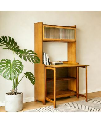 Bamboo Folding Table for Office, Bedroom, Living Room