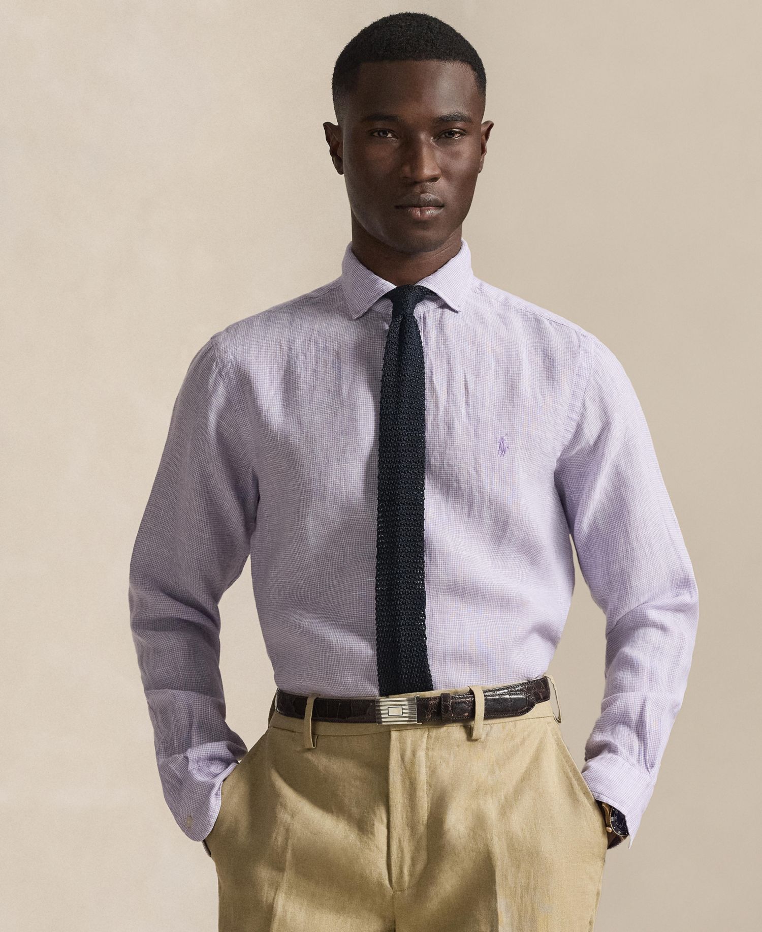 Men's Linen Classic-Fit Shirt