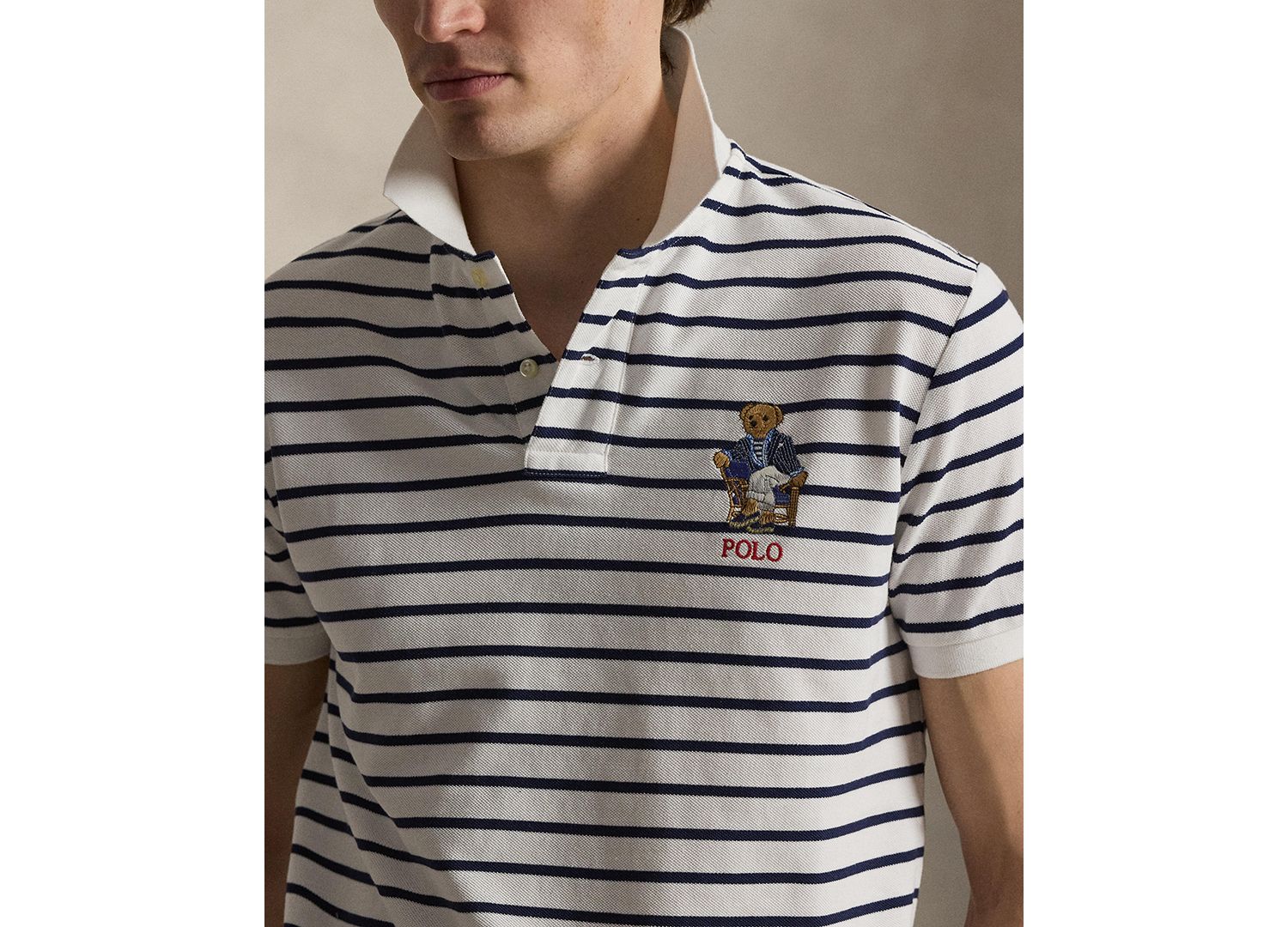 Custom Slim-Fit Polo Bear Polo Shirt