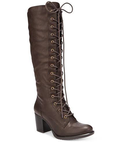 American Rag Lorah Lace-Up Boots, Only at Macy's - Boots - Shoes - Macy's