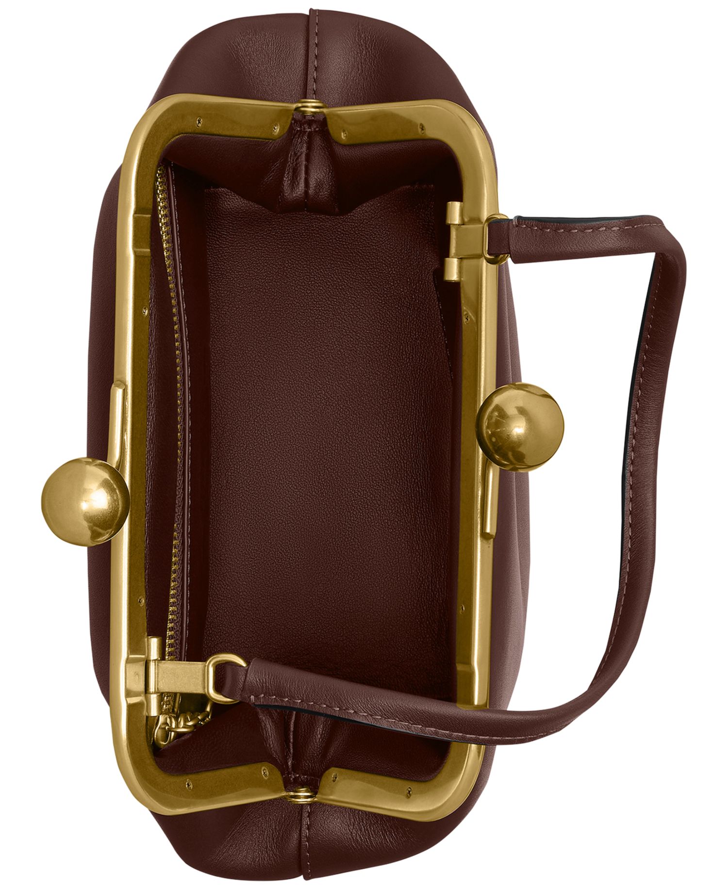 Kisslock Small Leather Frame Bag 16