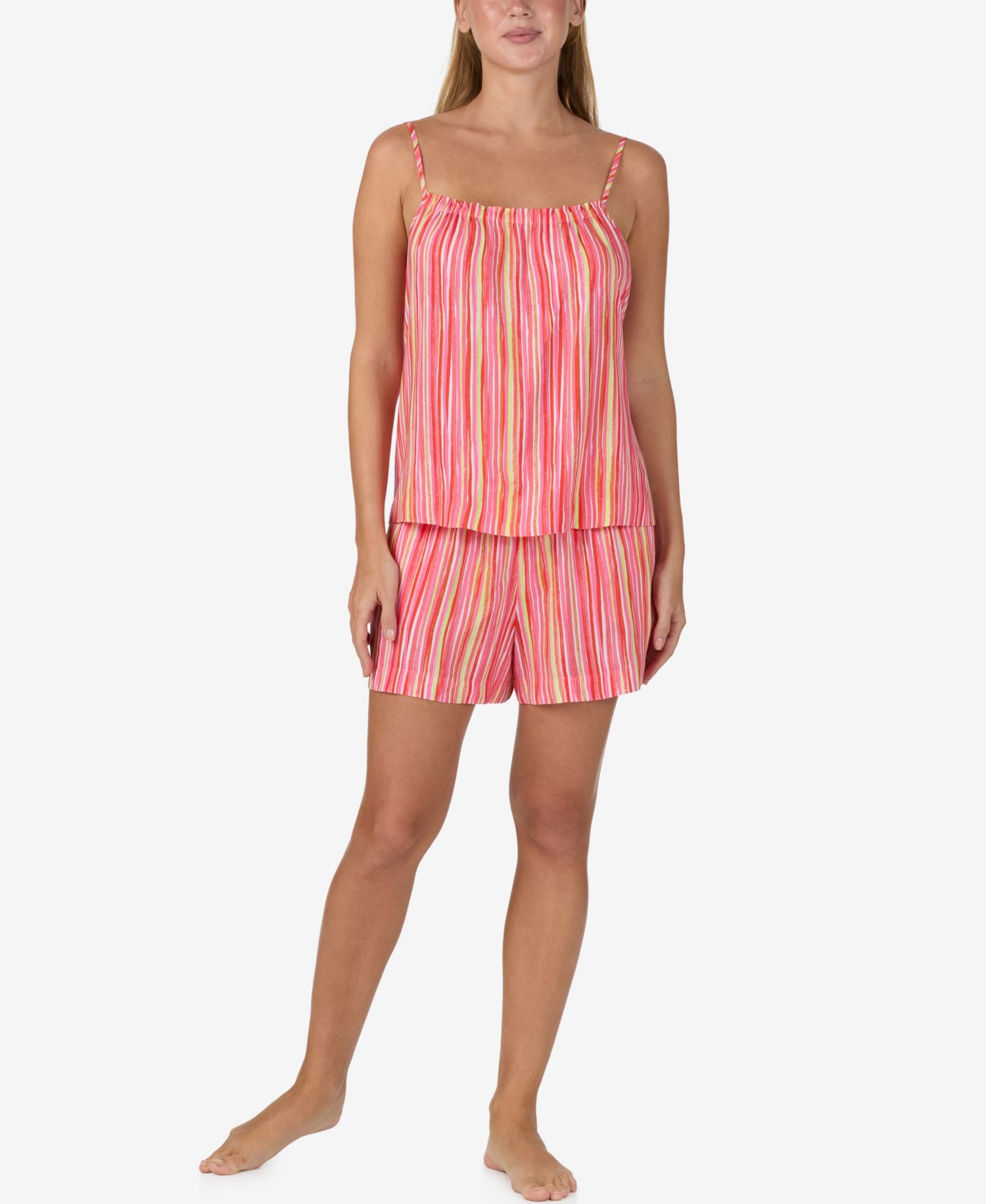 Women's Sleeveless Camisole Top and Boxer Shorts, 2-Piece Set