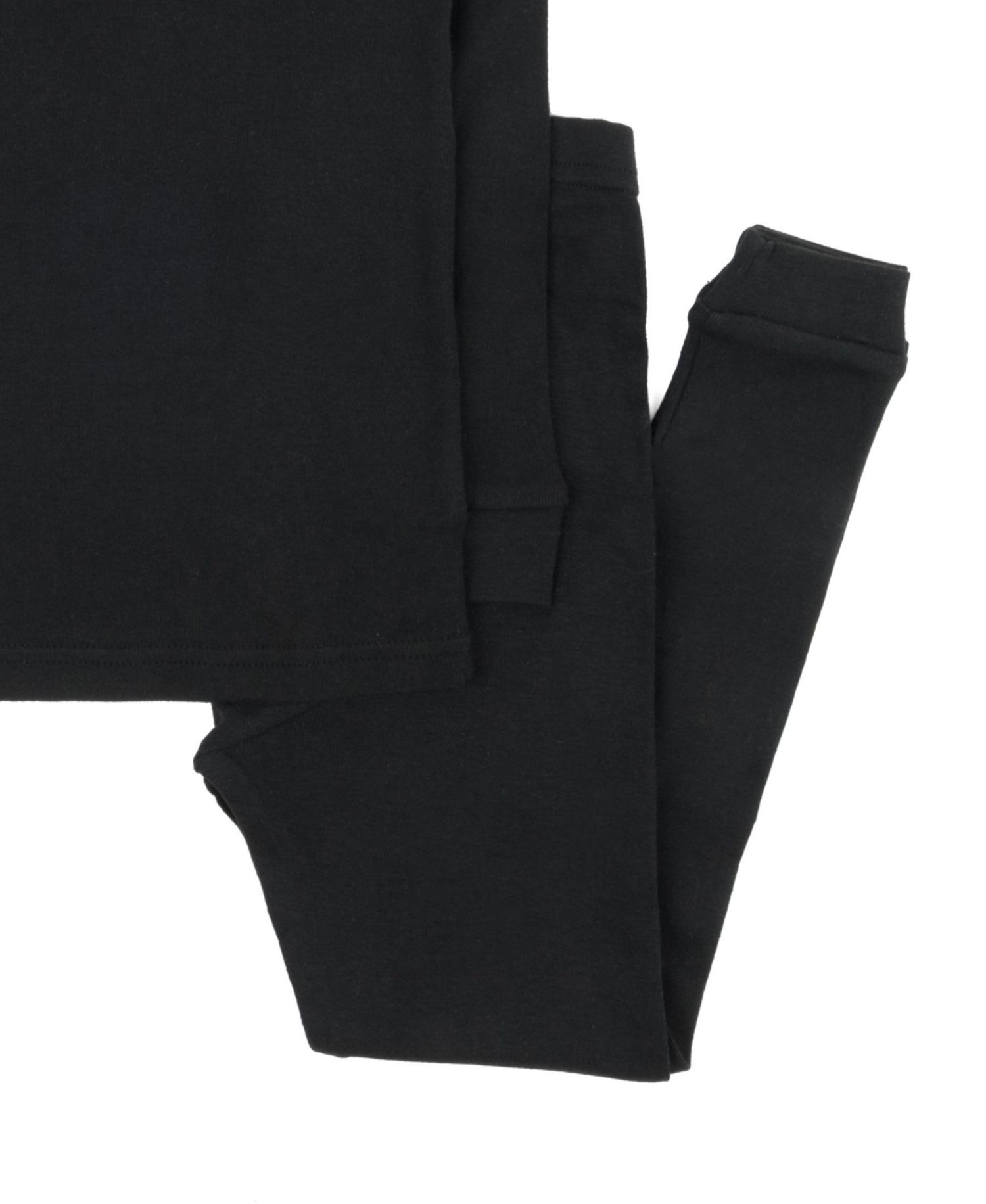 Kids Matching Family Two Piece Cotton Long Sleeve Solid Color Pajamas 6-14