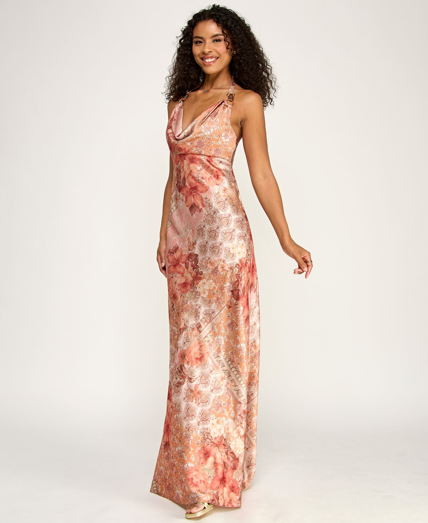 Women's Sleeveless V-Neck Long Dress