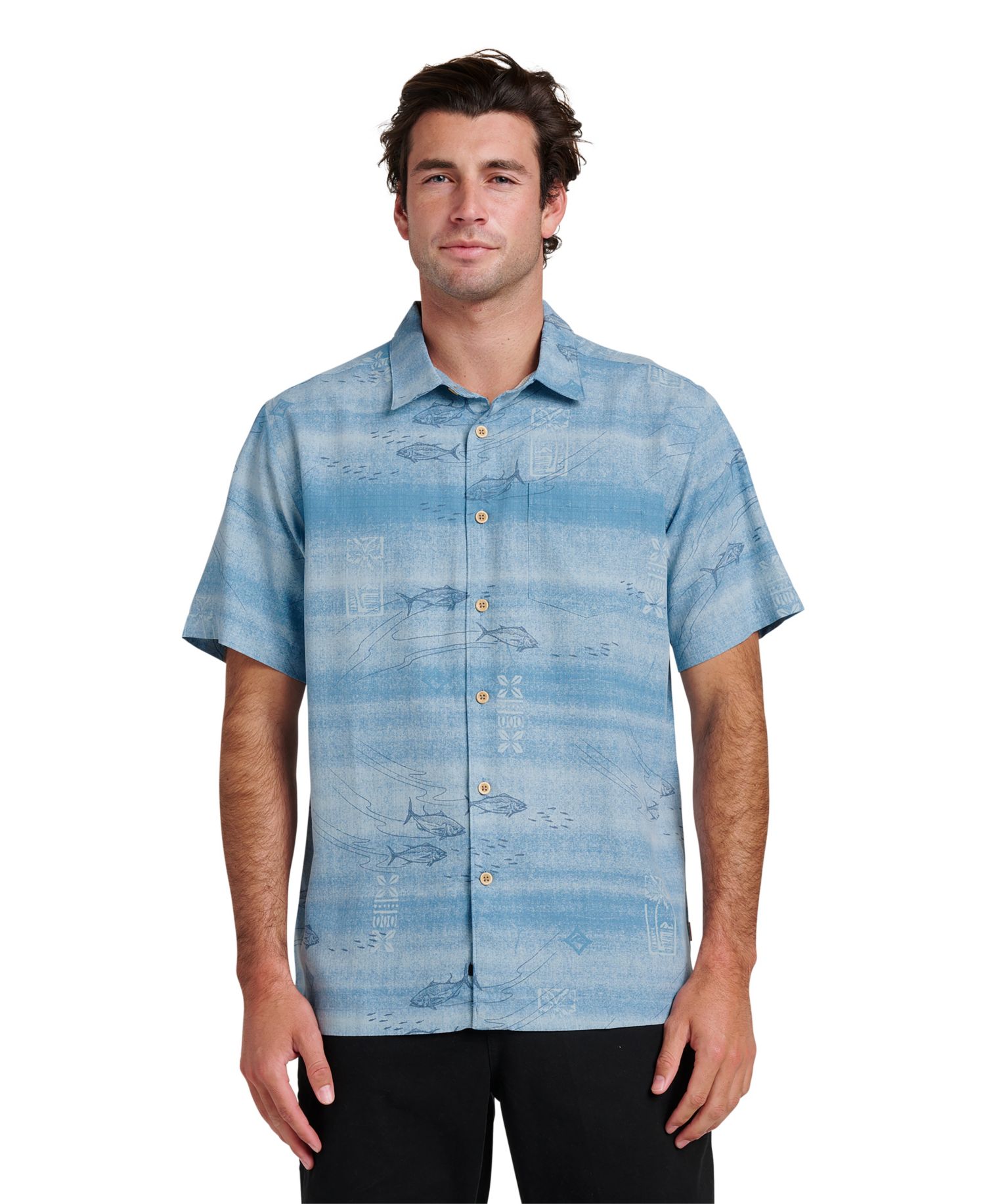 Quiksilver Men's Short-Sleeve Go Fish Shirt