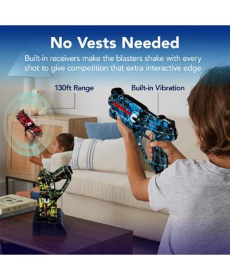 Set of 4 Rechargeable Laser Tag Blasters with Docking Station and 4 Game Settings