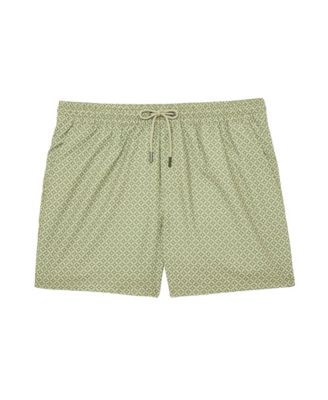 Men's Geometric-Print Swim Shorts