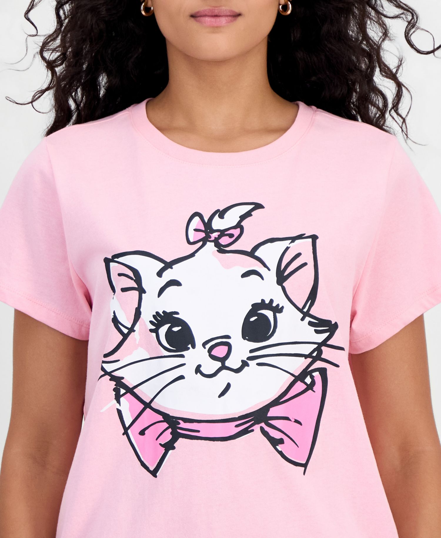 Juniors' Marie Aristocats Graphic T-Shirt