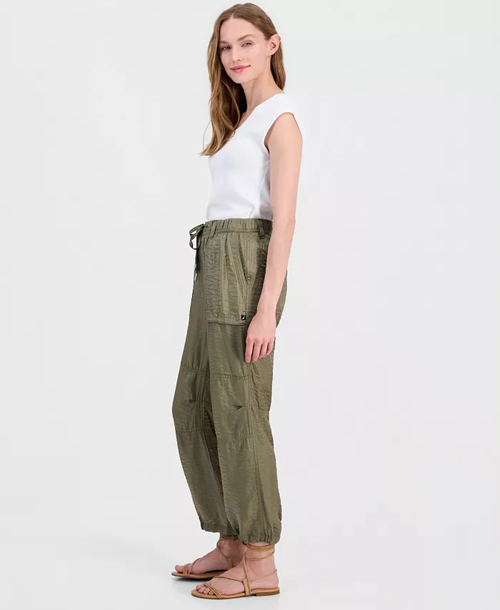 Women's Relaxed Straight-Leg Drawstring Pants - thumbnail 3