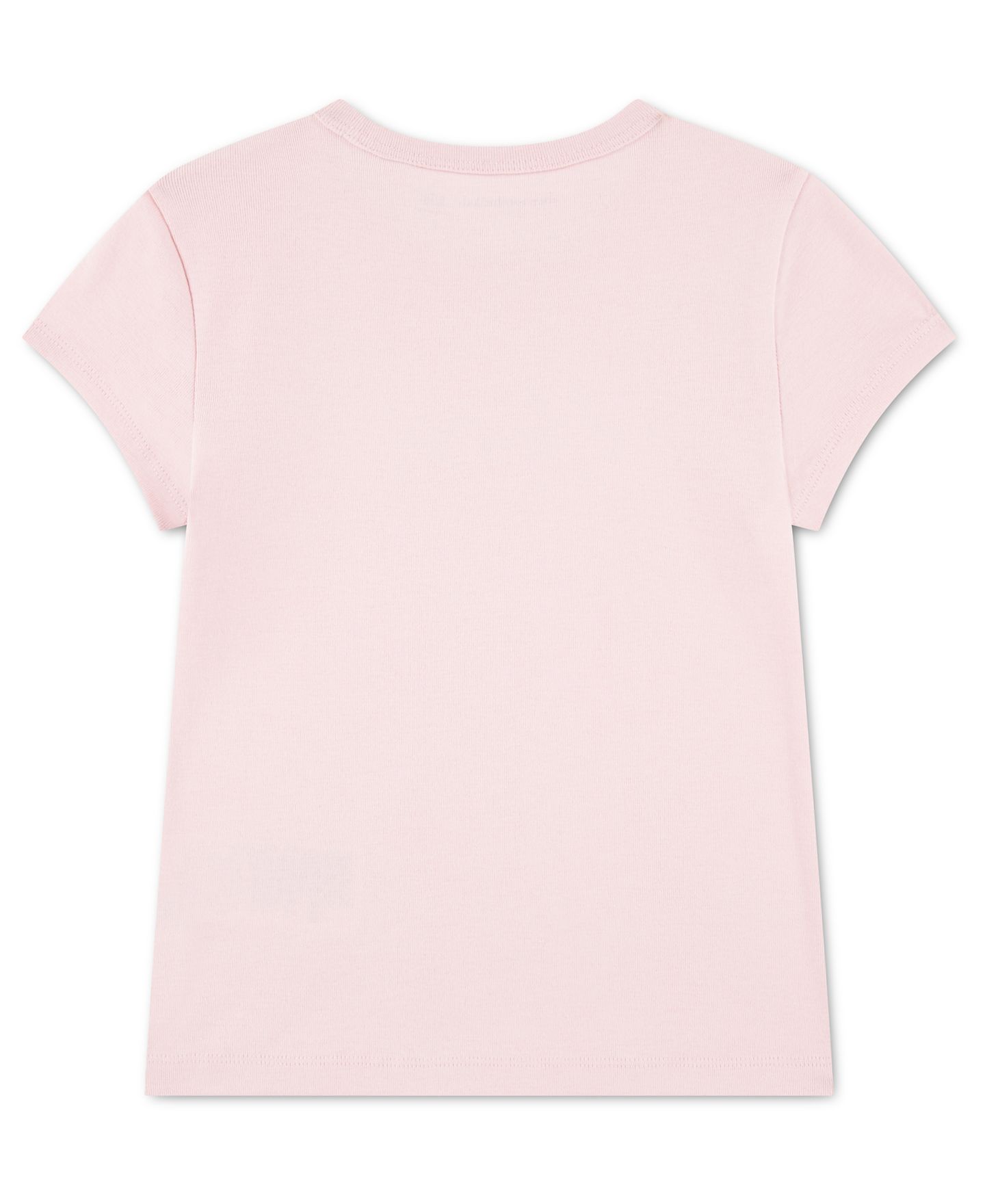 Футболка abercrombie kids Crewneck T-Shirt для девочек, цвет: Меловой розовый — фото 2