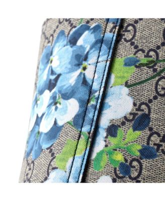 Small Reversible Tote Blooms GG Print Leather