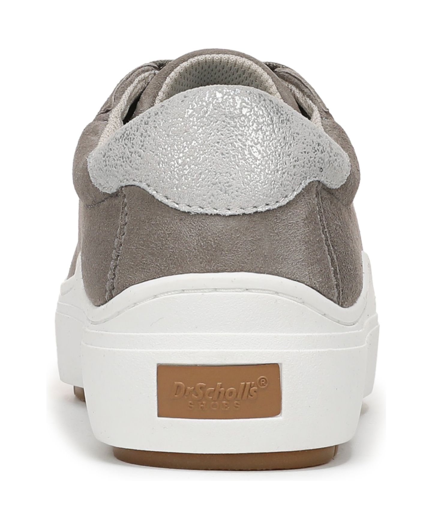 Женские кроссовки Dr. Scholl's Take Time Lace Up Platform, цвет: Серый замшевый — фото 3