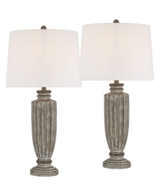 Lockland 31" High Antique Column Table Lamp Set of 2