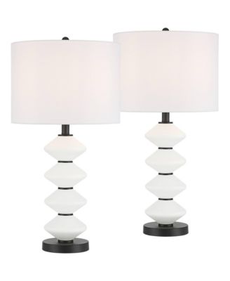 Lucy 26 1/2" High  Glass Table Lamp Set of 2