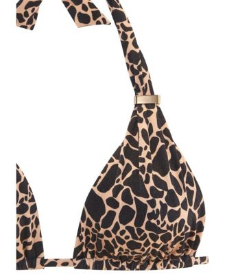 Women's Giraffe Print Triangle Bikini Swimsuit Top Bra Sizing