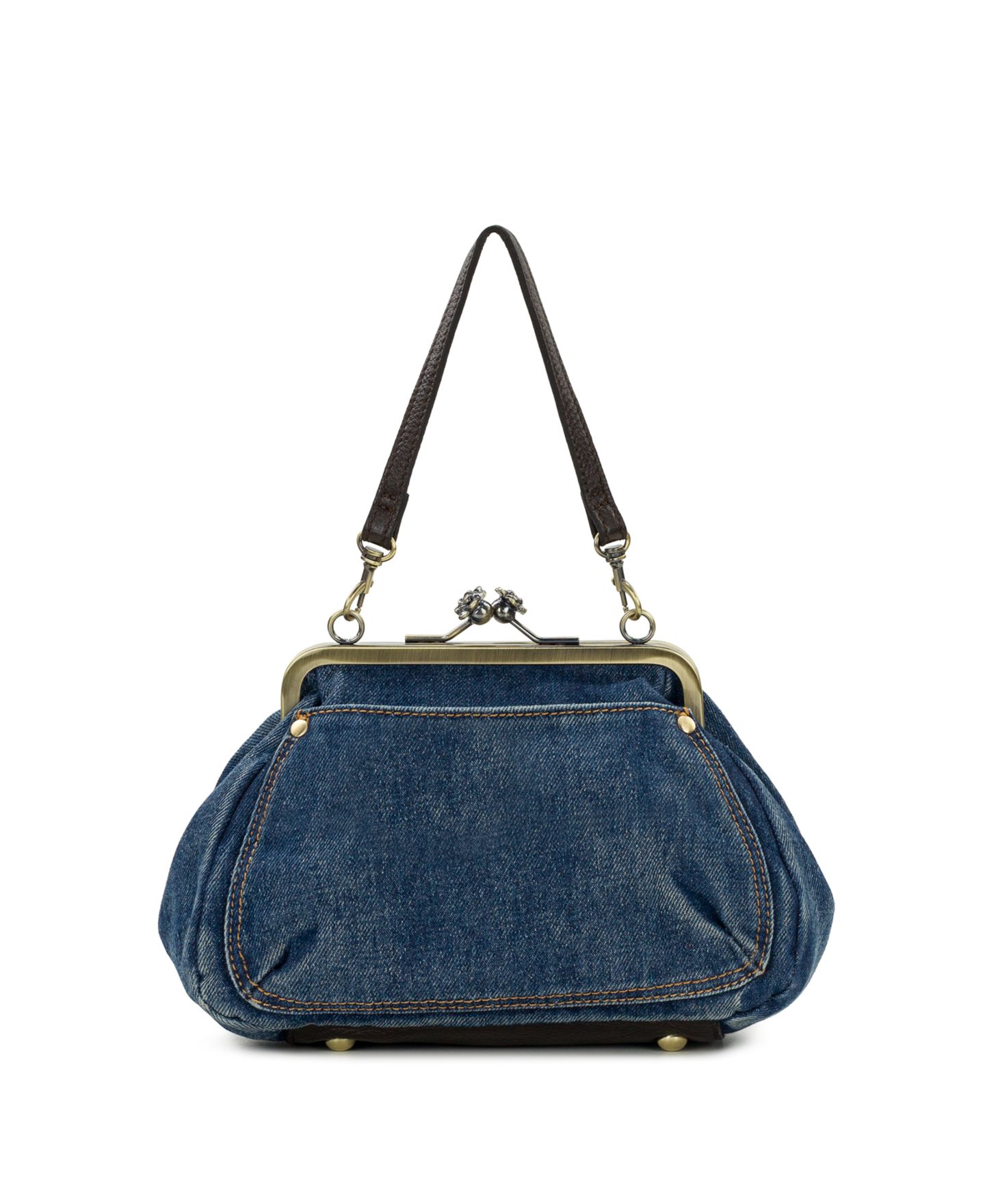 Женская сумка Patricia Nash Tabby Small Woven Denim Frame Crossbody, цвет: Джинсовый — фото 6