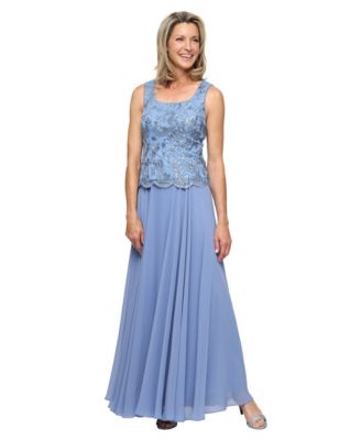 Alex Evenings Petite Scoop Neck Dress and 3/4-Length-Sleeve Jacket, 2-Piece  Set - Macy's