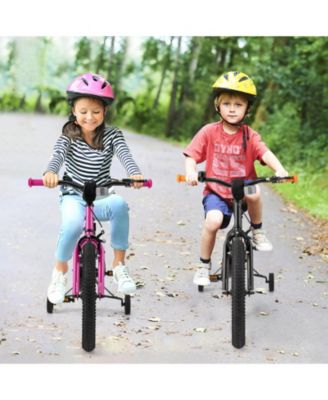 Kids Bicycle with Adjustable Seat and Removable Wheels