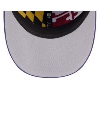 Men's Black/Purple Baltimore Ravens 2026 NFL Draft Pre-Curved 59FIFTY Fitted Hat