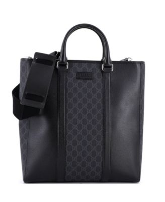 Tall Convertible Tote GG Coated Canvas and Leather