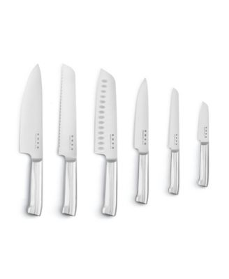 50's Retro Style Aesthetic 7-Pc. Knife Block Set