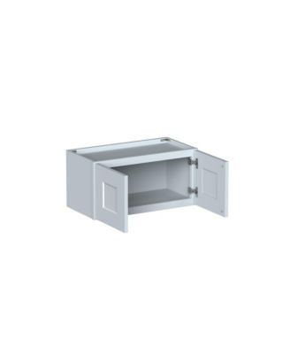 W24" Dove Short Wall Cabinet with Full Overlay HDF Door for Custom Kitchen or Bathroom