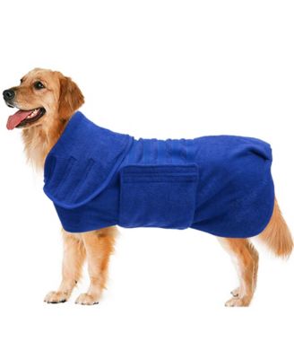 Aronkl Microfiber Super Absorbent Dog Drying Coat - Medium Blue 50$
