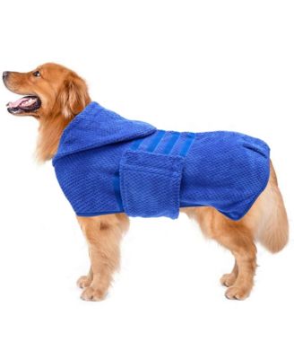 Aronkl Microfiber Super Absorbent Dog Drying Coat - Bright Blue 38$