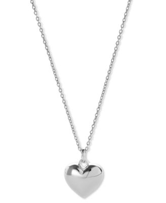 Ana Luisa Lev Silver Small Heart Necklace - Silver 65$