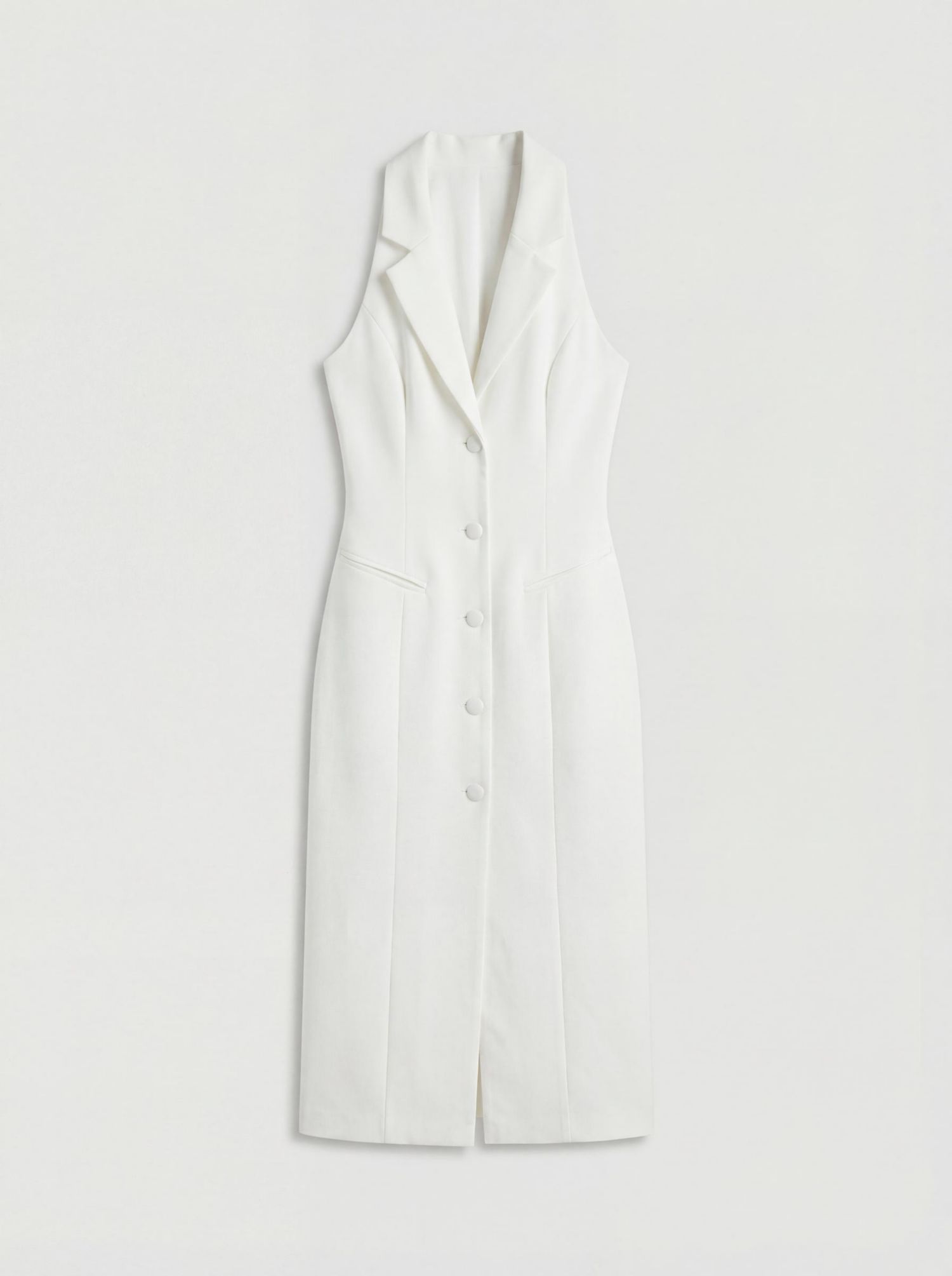 Women's Premium Open Back Waistcoat Midi Dress