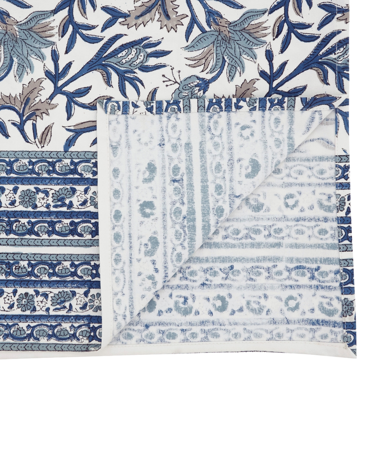 Saro Lifestyle Floral Cotton Table Runner, 16" x 72"