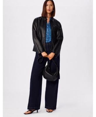 Women's Ditsy Floral V Neck-Blouse