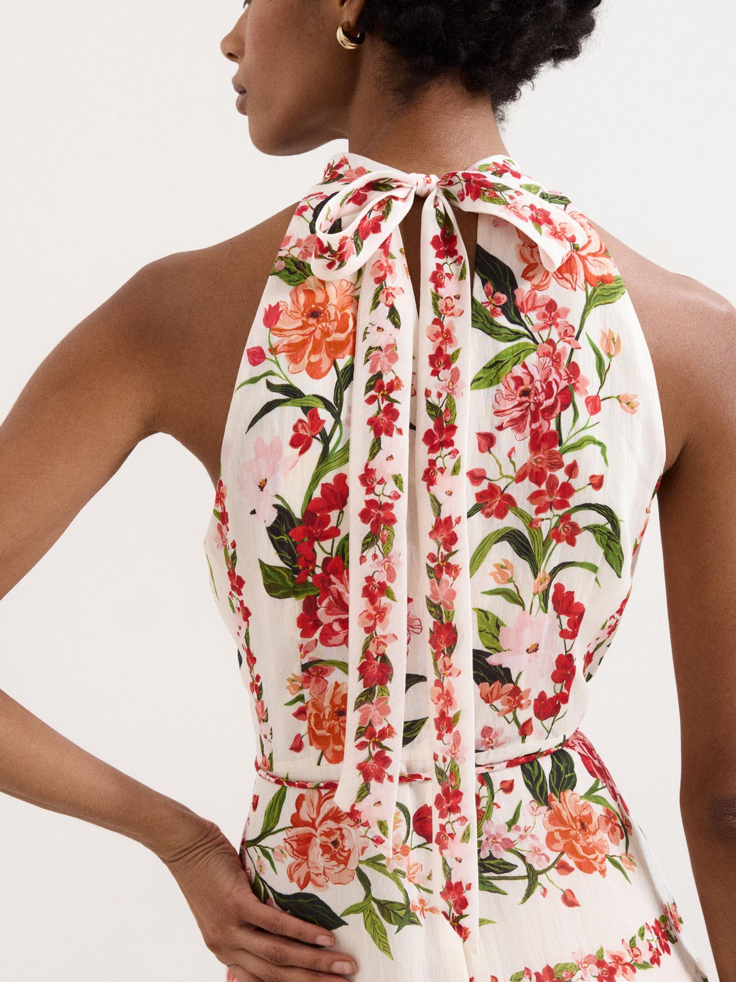 Women's Nita Halter Neck Floral Dress
