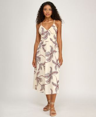 Juniors' Embroidered Midi Dress