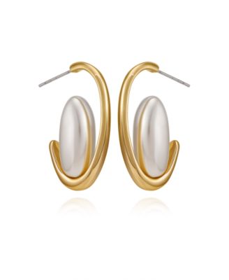 Gold-Tone Classic Hoop Earrings