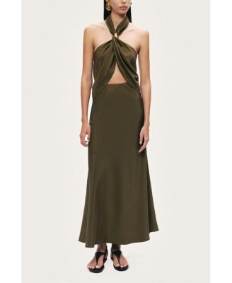 Women's Flared Midi Skirt