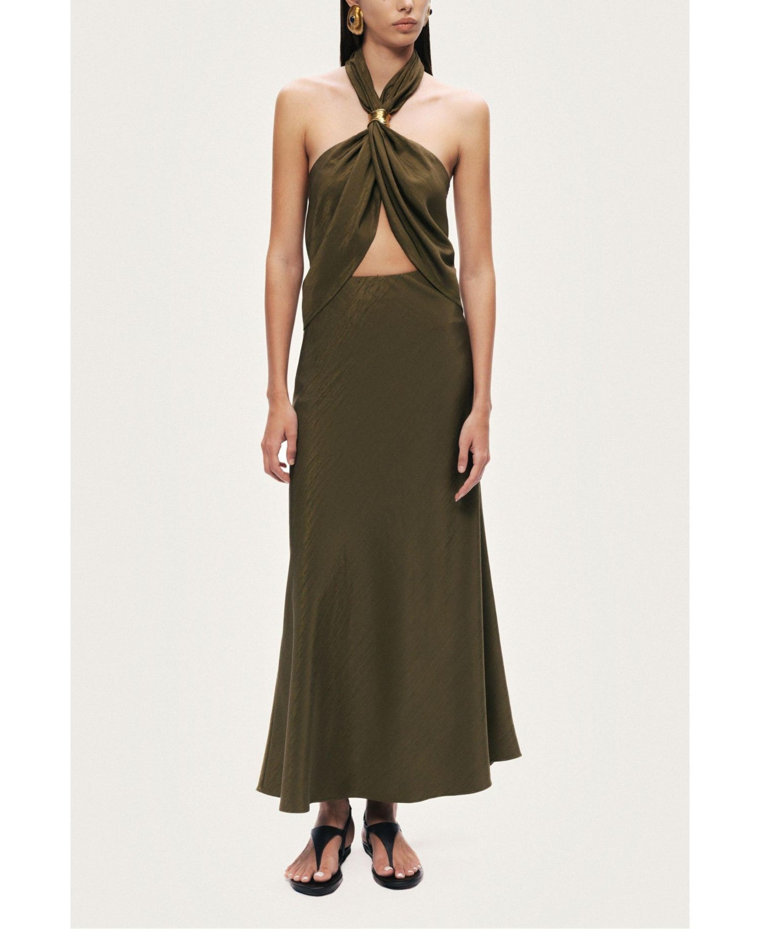 Women's Flared Midi Skirt
