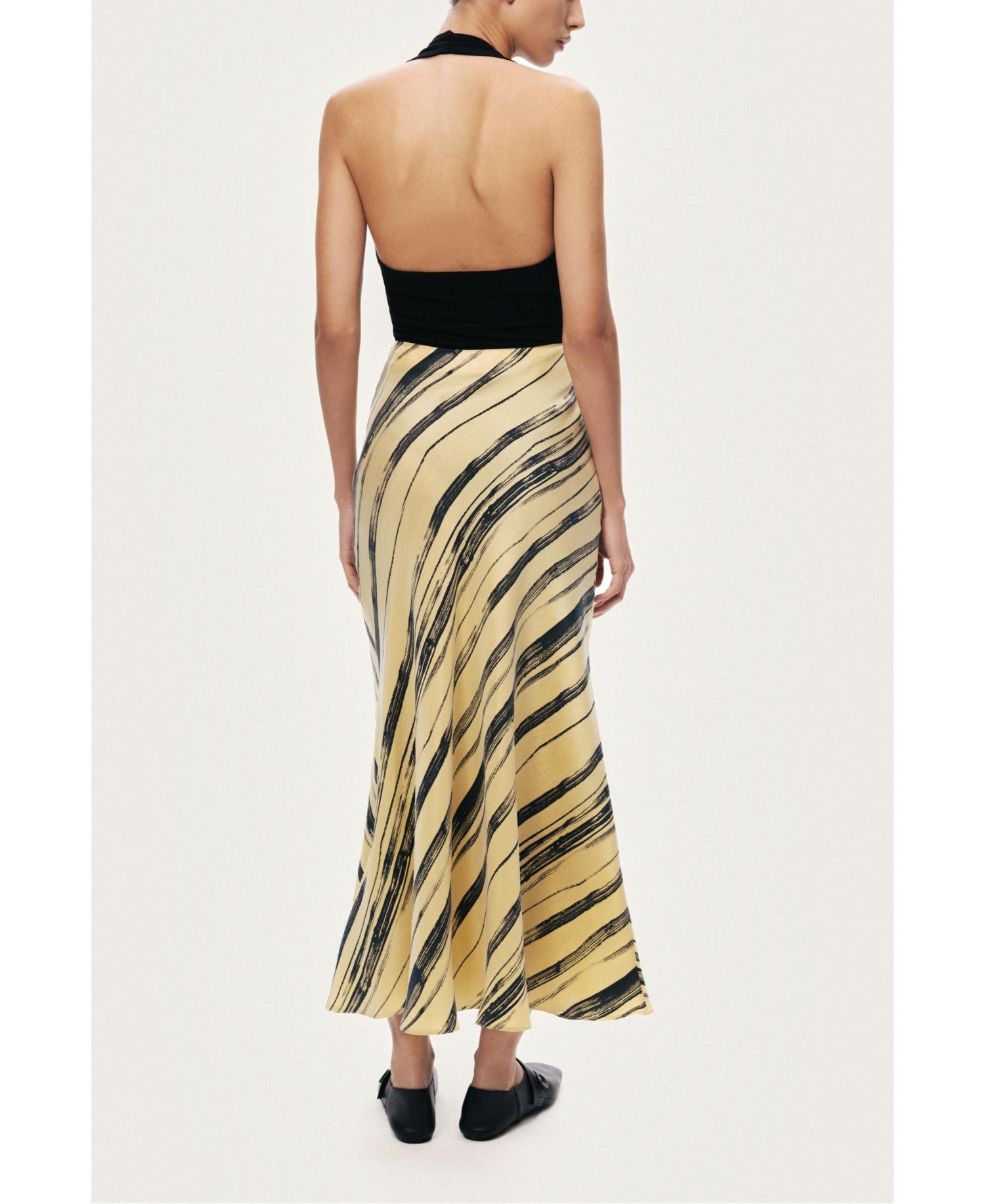 Women's Lightweight Printed Midi Skirt