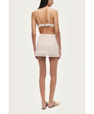 Women's High-Waisted Lace Mini Skirt