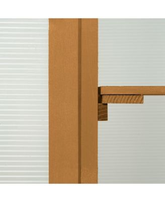 Fir Wood Garden Planter house w/ Panels, Shelves,