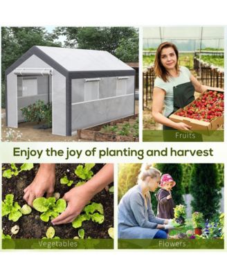 12' x 7' x 7' Outdoor Walk-In Tunnel house Garden Warm House