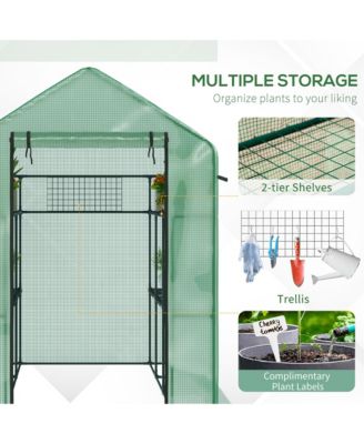 Walk-in house, 18 Shelves, 84.25" x 56.25" x 76.75",