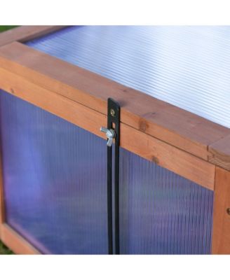 39" x 26" x 16" Wood Cold Frame house, Natural